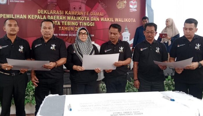 Paslon Wali Kota Dan Wakil Wali Kota Tebingtinggi Siap Kampanye Damai