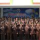 Kegiatan upacara peringatan Hari Lahir ke-79 Kejaksaan RI tahun 2024, di halaman Kantor Kejari Langsa, Senin (2/9). Waspada/Munawar