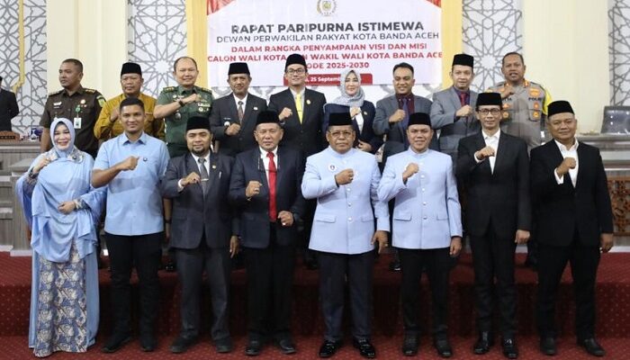 DPRK Gelar Penyampaian Visi-Misi Calon Wali Kota Dan Wakil Wali Kota Banda Aceh