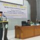 Wakil Ketua MPU Aceh Prof Dr Tgk H Muhibbuththabary, MAg menyampaikan sambutan saat penutupan Sidang Paripurna-V MPU Aceh, digedung Tgk.H.Abdullah Ujong Rimba MPU Aceh, Kamis (26/09/24).(Waspada/T.Mansursyah)