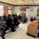 Kepala Kesatuan Pengamanan Rumah Tahanan Negara (Rutan) Kelas IIB Tarutung, James Bond Naibaho, saat pimpin rapat dengan jajarannya. Waspada/ist