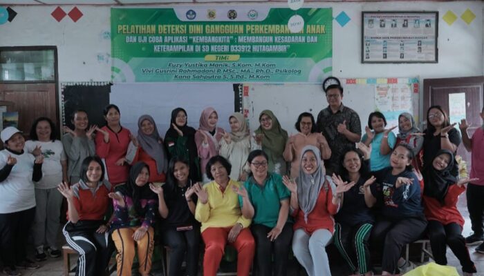 Dosen USU Bersama Dosen UNIMED Melakukan Pengabdian Masyarakat Di SDN 033912 Hutagambir