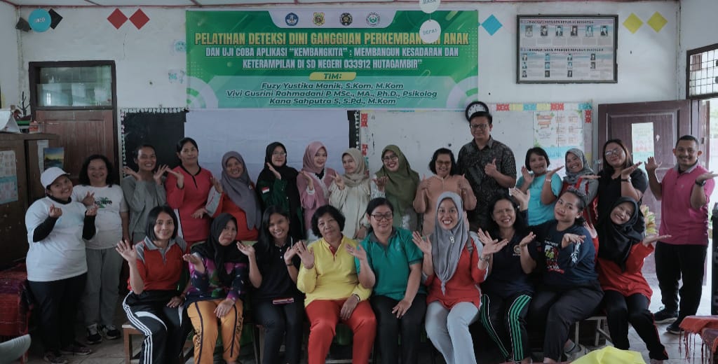 Dosen USU Bersama Dosen UNIMED Melakukan Pengabdian Masyarakat Di SDN 033912 Hutagambir