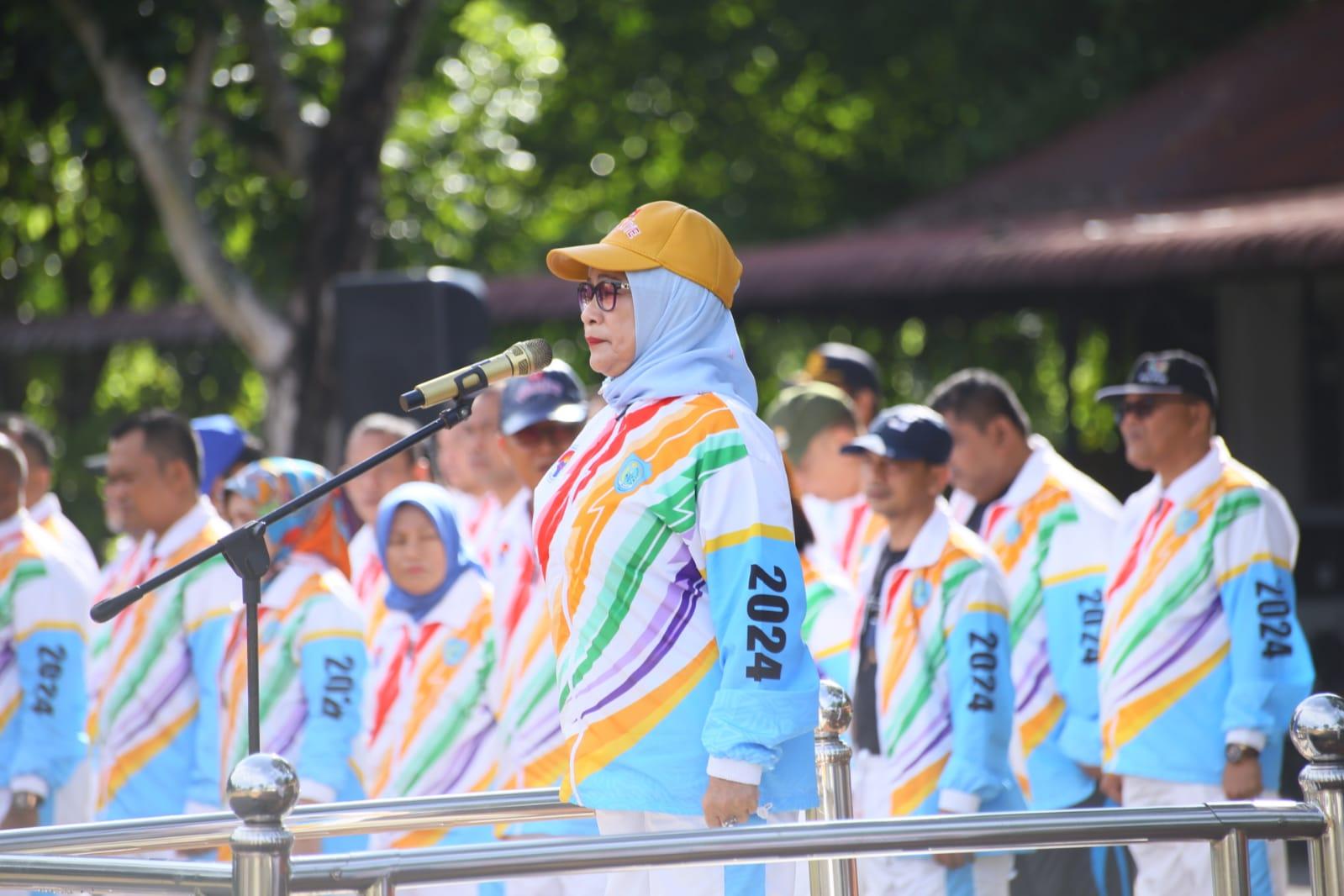 Plt. Bupati Pimpin Upacara Haornas Kabupaten Labuhanbatu