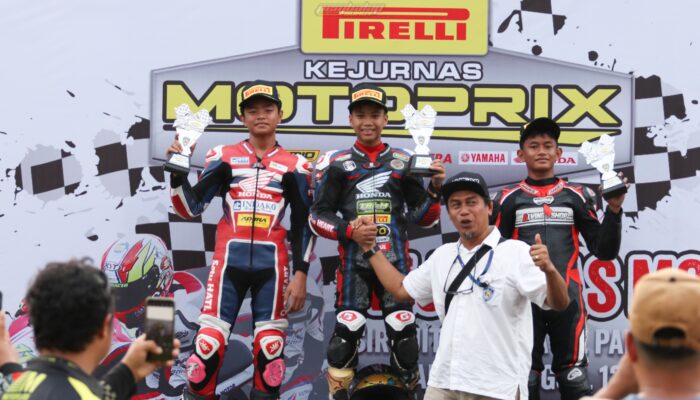 Dua Pebalap Honda Raih Podium Kejurnas Motoprix