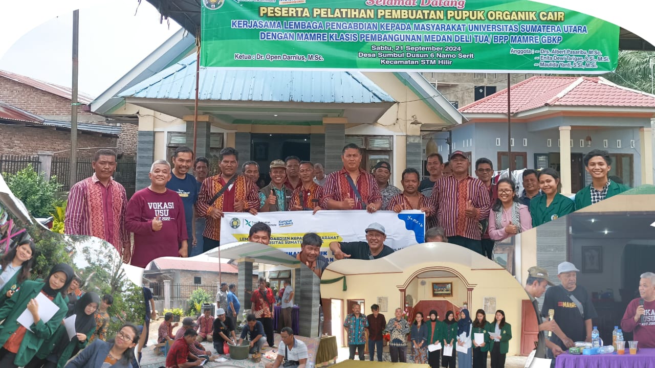 Tim USU Berdayakan Desa dengan Progran Pupuk Organik Di Desa Tala Peta