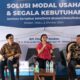General Manager BFI Finance Region Sumatra, Sudihartono (kiri) didampingi Desiliana Sidabutar (tengah) selaku PBF Product Head dan Johan selaku Area Manager Bisnis Sumatera Utara saat peresmian layanan pembiayaan beragun properti di Kantor Cabang Medan, Jl. Ir. H Djuanda No. 26 Lingkungan IV, Sukadamai, Kecamatan Medan Polonia, Rabu (2/10/2024).