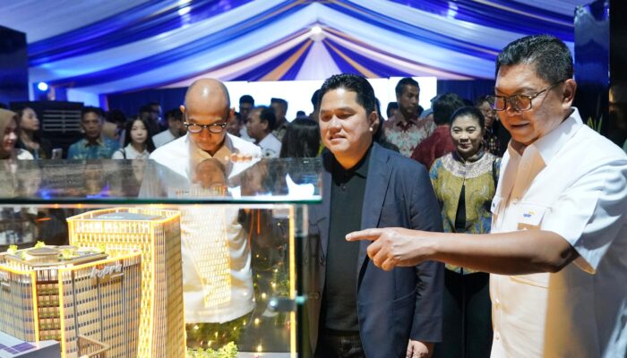 Ikonik ! Bank Mandiri Groundbreaking Gedung Mandiri Financial Center di Kawasan PIK 2