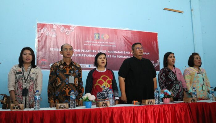 Lapas Kelas IIA P. Siantar Latih 37 WBP Jadi Kader Kesehatan