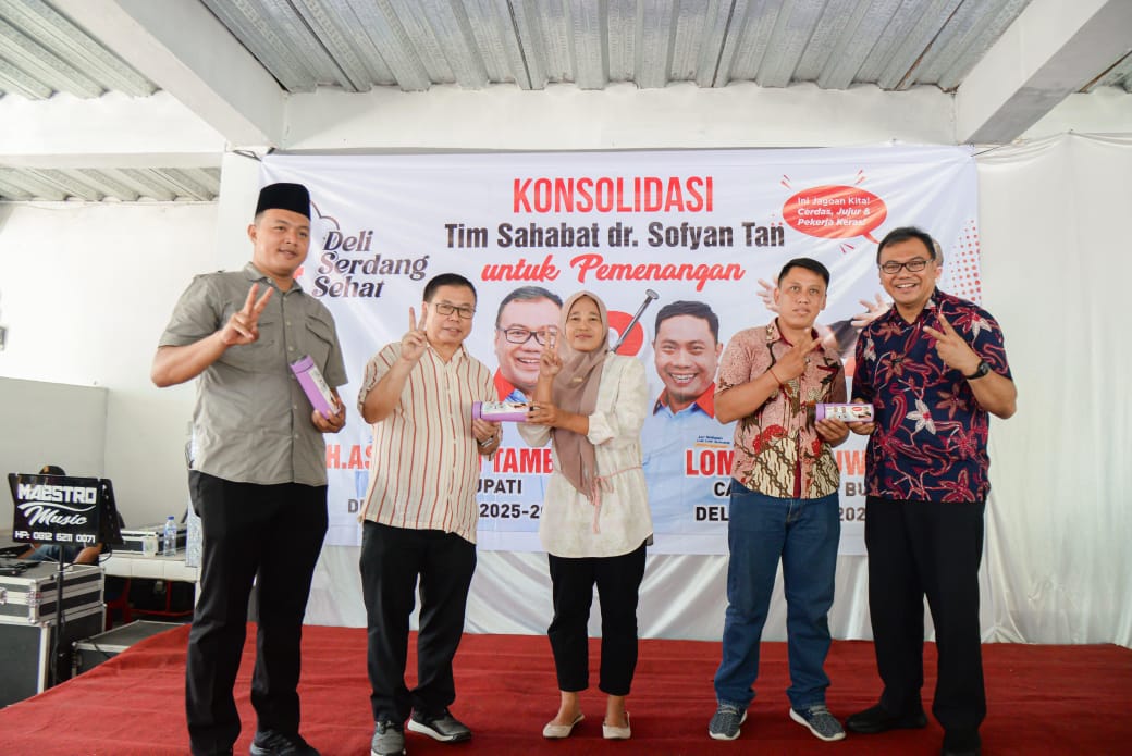 Sofyan Tan Minta Paslon Asri Ludin Tambunan-Lom Lom Suwondo Majukan Pendidikan Di Deliserdang
