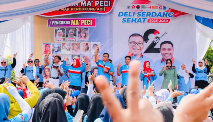 Program Deliserdang Sehat Kian Digandrungi Emak-emak, Salah Satunya Ma’ Peci