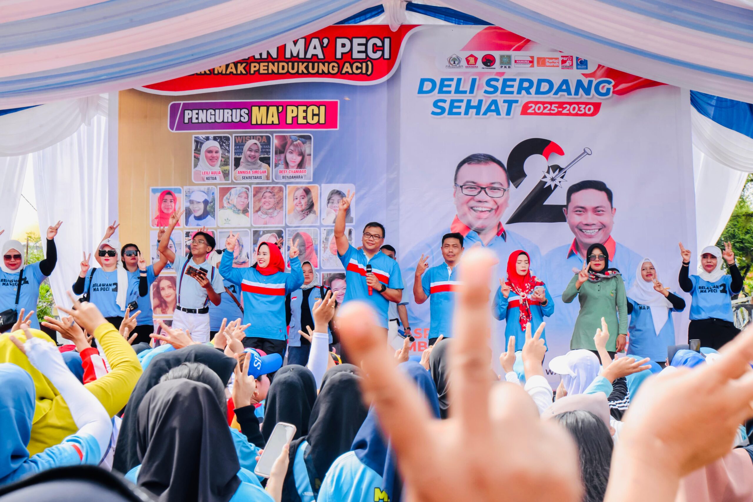 Program Deliserdang Sehat Kian Digandrungi Emak-emak, Salah Satunya Ma' Peci