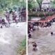Jembatan Cadika Medan Ambruk, Puluhan Pengunjung Tercebur Ke Danau