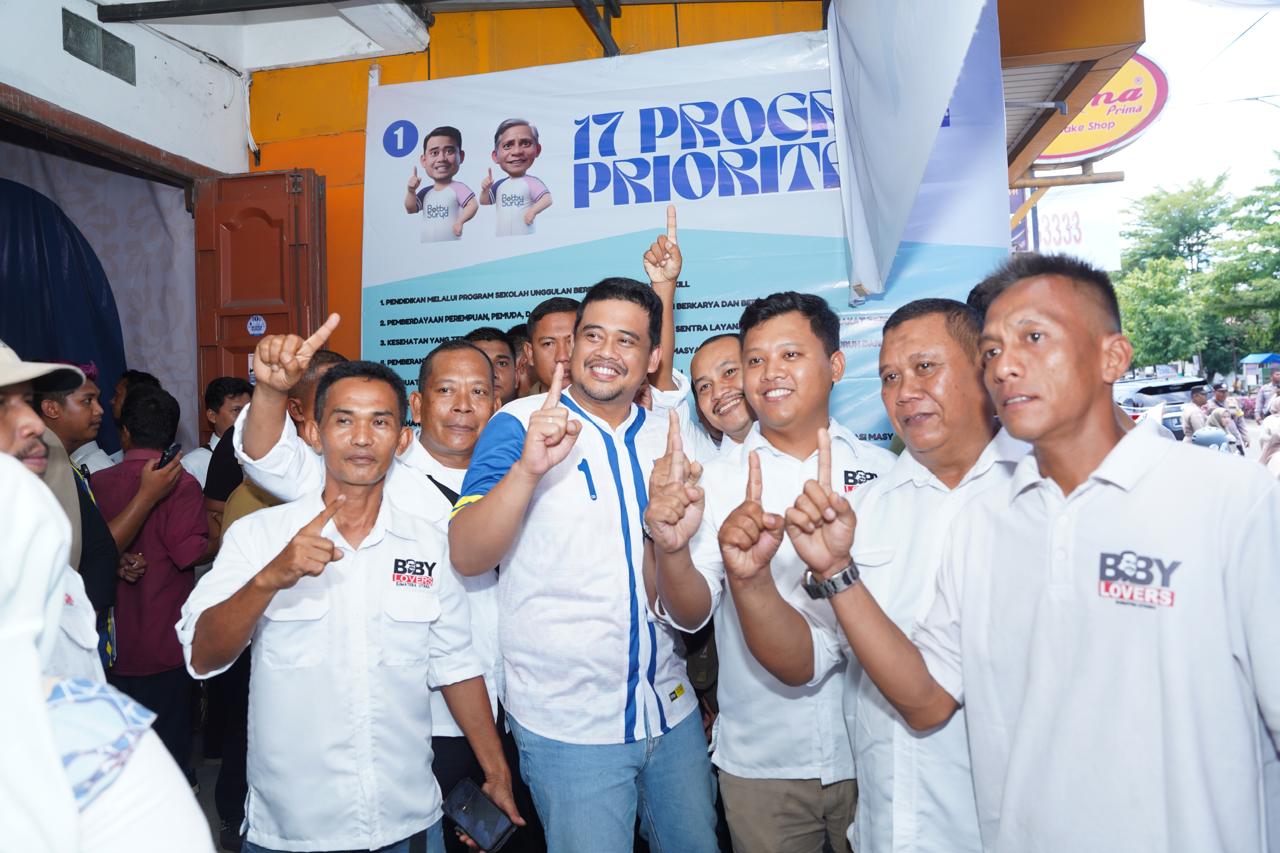 Resmikan Rumah Pemenangan Di Tebing Tinggi, Bobby Nasution: Catat Keluhan Masyarakat, Sampaikan Ke Saya