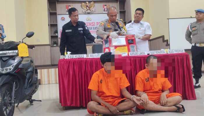 Pertama Di Aceh, Polres Langsa Bongkar Sindikat Peredaran Kokain