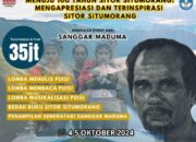 Rayakan 100 Tahun Sitor Situmorang, Sanggar Maduma Adakan Berbagai Lomba Untuk Siswa Di Sumatera Utara