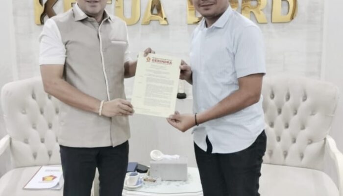 Surat Prabowo Tunjuk Zakky Shahri Jadi Ketua DPRD Deliserdang Diterima Sekwan