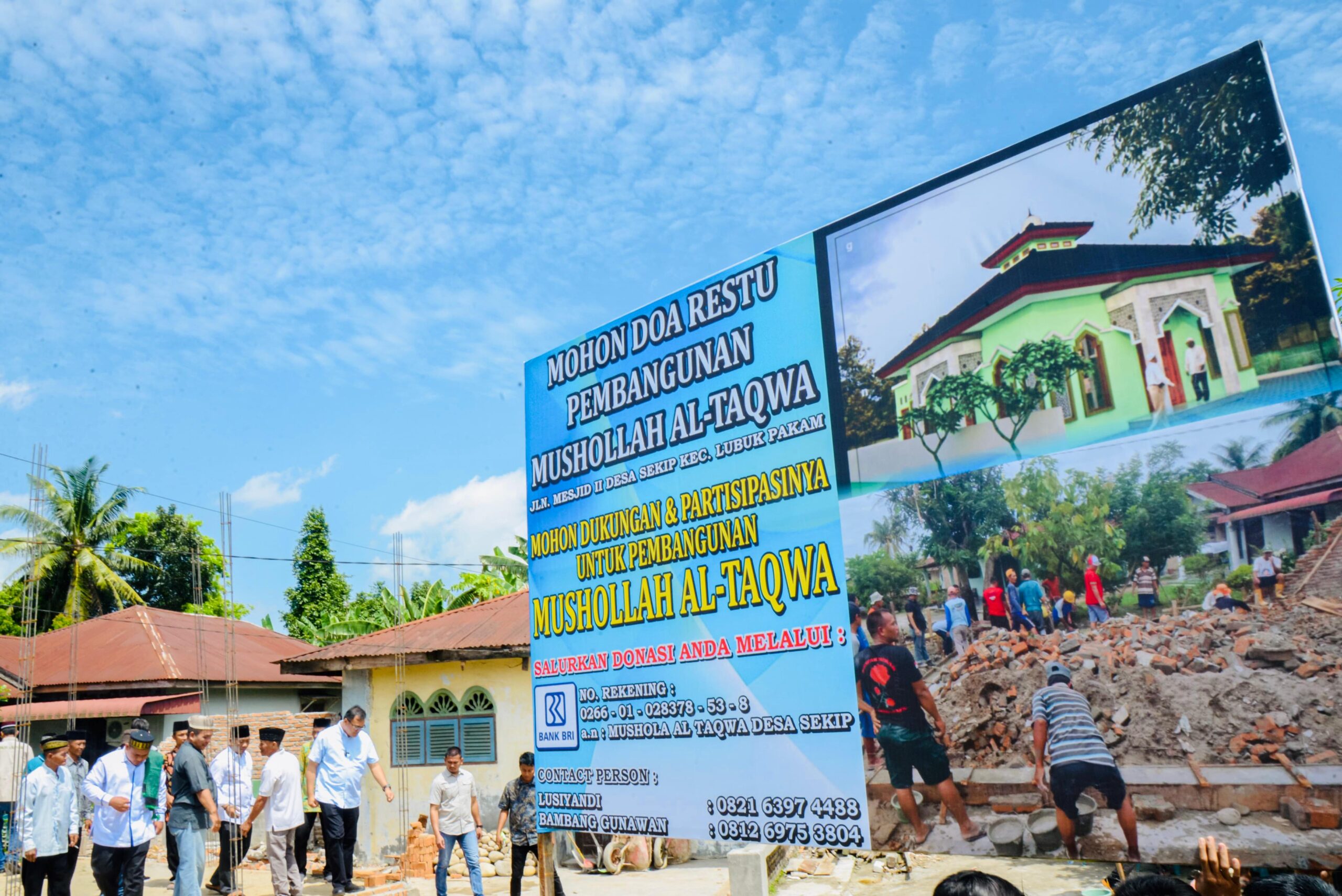 Asri Ludin Tambunan Ajak Masyarakat Dukung Pembangunan Musala At-Taqwa