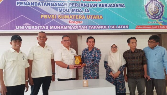 PBVSI Sumut Jalin Kerjasama Kampus UMTS Tingkatkan Pembinaan Atlet Voli