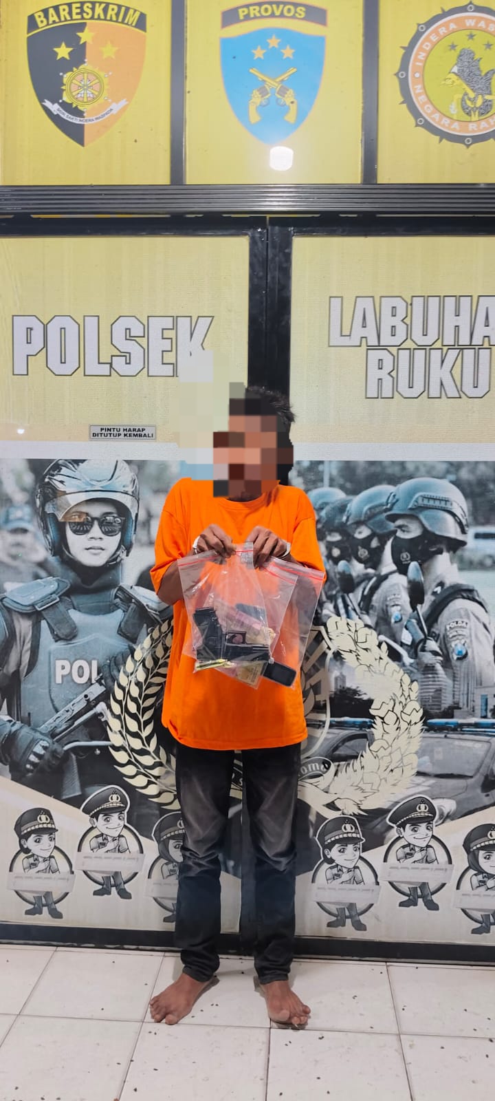 Di Batubara, Modus Isi Pulsa Todong Pistol Ke Korban