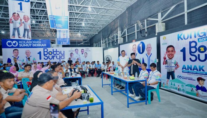Anak Muda Di Labuhanbatu Target Menangkan Bobby-Surya 75 Persen
