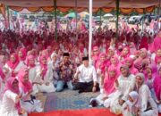 Ribuan Kaum Ibu Di Pengajian Dambaan Siap Dukung Paslon Nomor 1