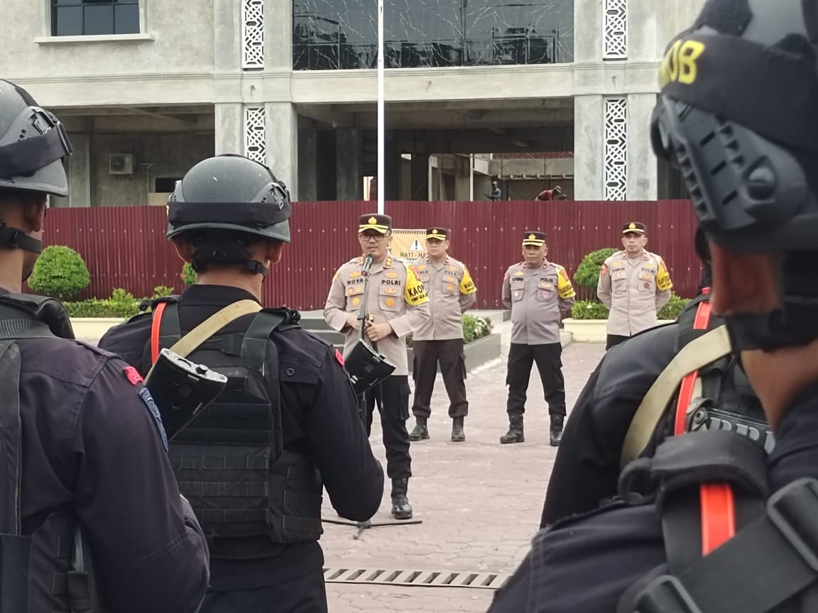 Tambah Kekuatan, Polda Aceh Kirim Brimob Amankan Pilkada Di Aceh Timur