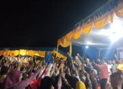 Ribuan Massa Hadiri Kampanye Terbuka Paslon SAH Di Kecamatan Badar