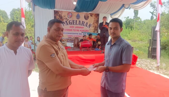 M Dahnil Ginting Bantu Seni Budaya Dan Musala, Warga Doakan Pasangan Asri-Lom Lom Menang