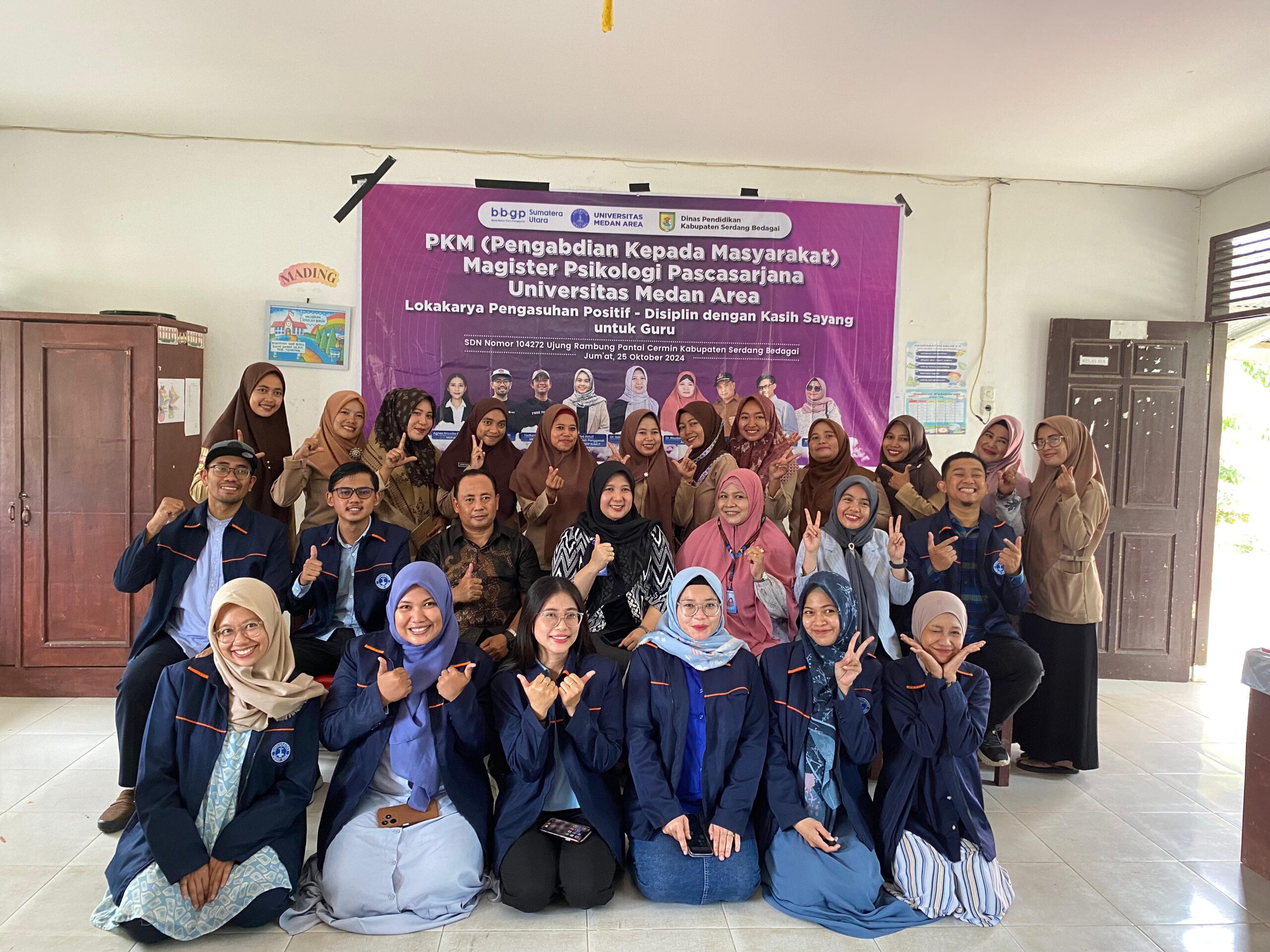 Dosen Magister Psikologi UMA Gelar PKM Di SDN Ujung Rambung, Serdang Bedagai