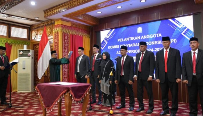 Pj Gubernur Lantik Anggota KPI Aceh Periode 2024 – 2027