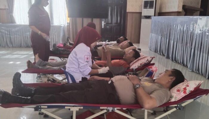 Rayakan HUT Ke-73 Humas Polri, Polres Simalungun Adakan Donor Darah Serentak