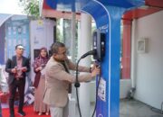 Dukung Ekosistem Kendaraan Listrik, SPKLU Di Hotel Santika Medan Diresmikan