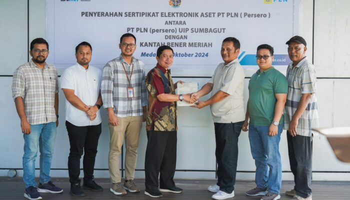 PLN UIP SBU Terima 9 Sertipikat e-HGB Dari Kantah Bener Meriah