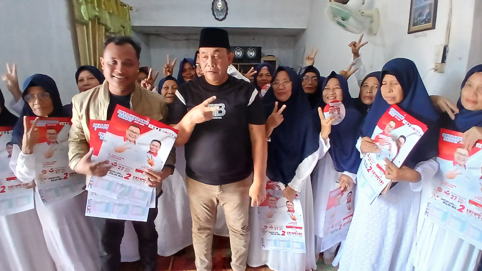 Bantu Ibu-ibu Pengajian Batangkuis, M.Dahnil Ginting Siap Menangkan Dr Asri-Lom Lom