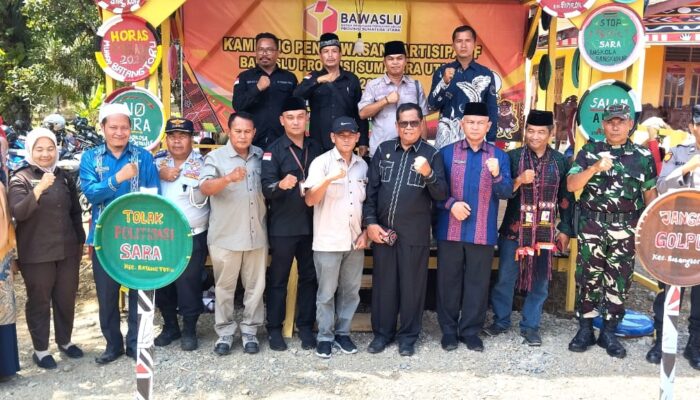 Bawaslu Tapsel Resmikan Kampung Pengawasan Partisipatif Di Desa Sihuik-huik