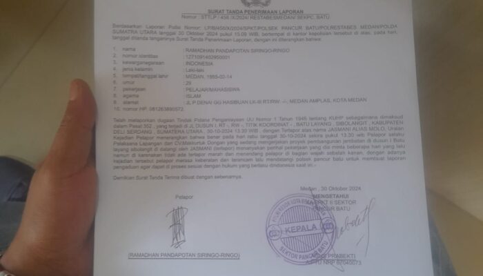 Pekerja Pembangunan Jembatan Nasional Dianiaya, Korban Minta Polsek Pancurbatu Tindak Pelaku