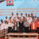 Insinyur dari berbagai cabang PII di Sumatera Utara, foto bersama usai acara musyawarah Cabang (Muscab) dan Musyawarah Wilayah (Muswil) serta pelantikan PII wilayah dan cabang se Sumut di Aula Raja Inal Siregar, Komplek Kantor Gubernur Sumatera Utara, Sabtu (5/10).