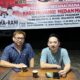 PENGUSAHA Edi Susanto (kiri) dan Arfin menyebut bahwa mereka ikut aktif memantau suvei Pilkada Medan 2024 dan sependapat dengan hasil survei tersebut, di mana paslon nomor urut 2 masih unggul. Waspada/Ist