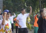 Ikuti Senam Bersama Ratusan Anggota Komunitas Di Medan, Prof Ridha: Realisasi Program Sehat Jiwa Dan Raga