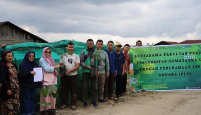 PLN-Fakultas Pertanian USU Berdayakan Hutan Sosial Desa Hariara Pintu