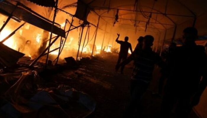 Israel Bom Tenda Pengungsi Dekat RS Di Gaza, Bakar Warga Hidup-hidup