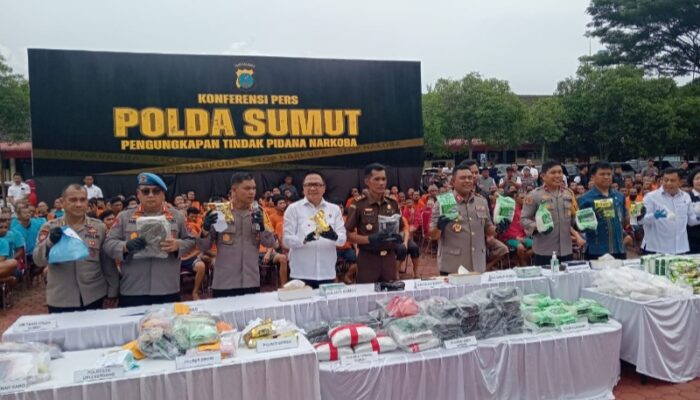 Sepekan Polda Sumut Ungkap 85 Kasus Narkoba