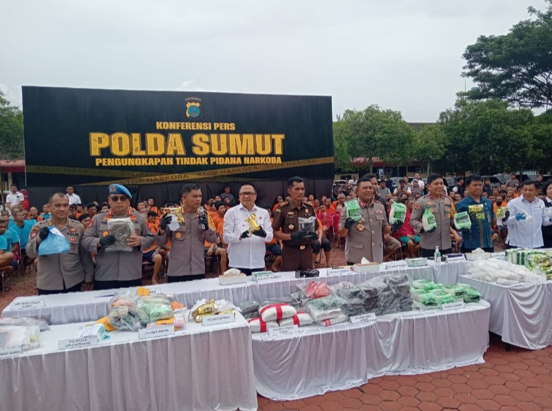 Sepekan Polda Sumut Ungkap 85 Kasus Narkoba