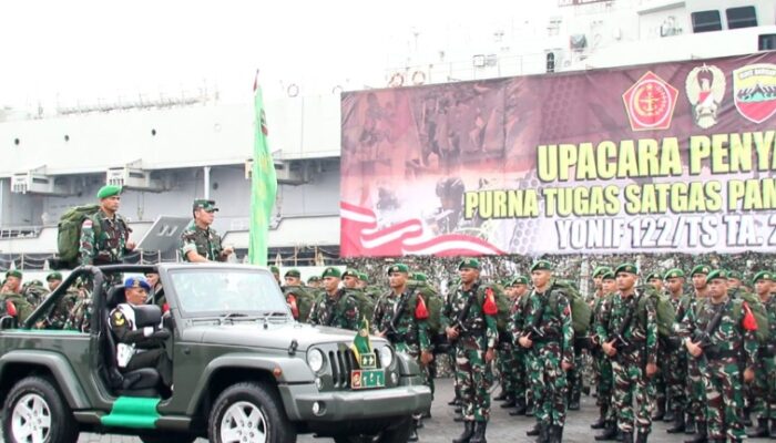 18 Bulan Tugas Operasi Pamtas RI-PNG, Pangdam I/BB Apresiasi Satgas Yonif 122/TS