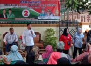 Hadiri Deklarasi SRIKANDI BERANI GEMPUR, Ridha Disambut Salam Dua Jari Puluhan Omak-Omak