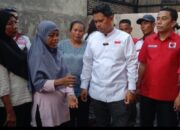 Di Tengah Kesibukan Sebagai Calon Wali Kota Medan, Ridha Sempatkan Diri Kunjungi Korban Kebakaran Di Jalan Malaka