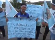 Tuntut Ongkos Bongkar, Supir Truk Kontainer Di Pelabuhan Belawan Blokir Pintu Utama Depo