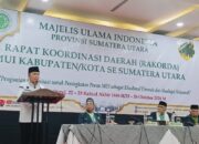 Pj Gubsu Buka Rakorda MUI Kabupaten/Kota Se-Sumut