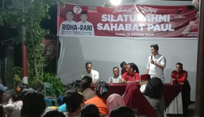 Ridha Pompa Semangat Sahabat Paul, Medan Tidak Boleh Miskin Lagi